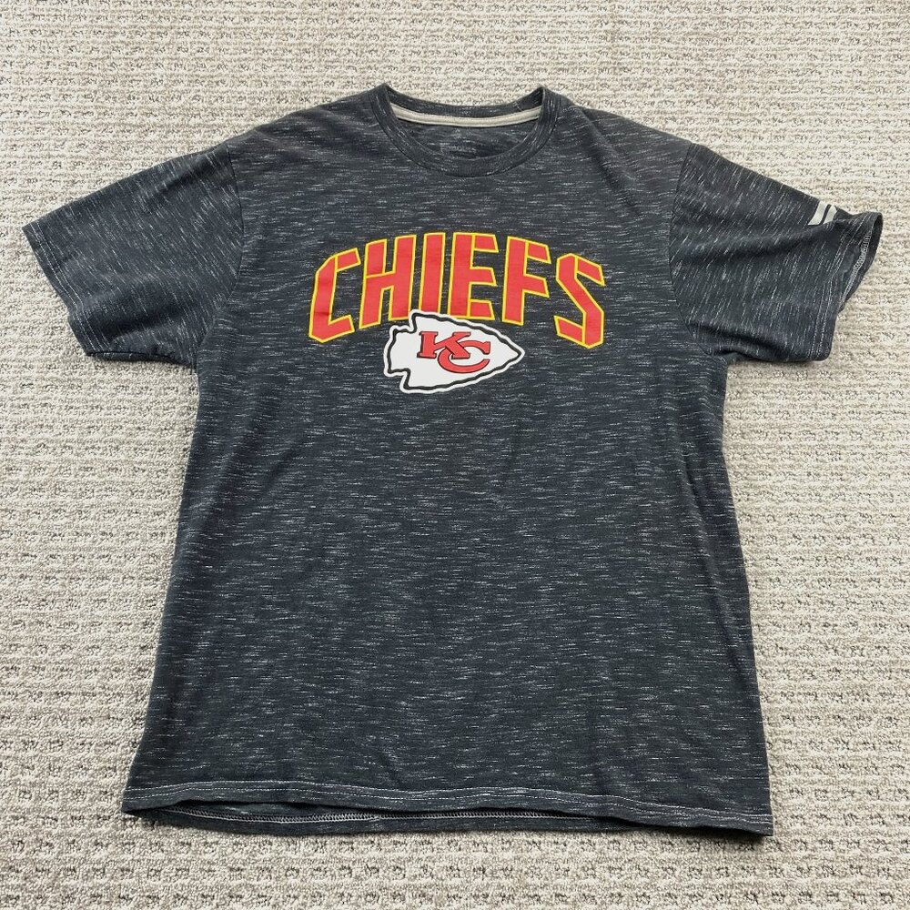 Kansas City Chiefs 15 Patrick MAHOMES T-Shirt Men Medium M Gray Fanatics NFL